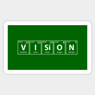 Vision (V-I-Si-O-N) Periodic Elements Spelling Sticker